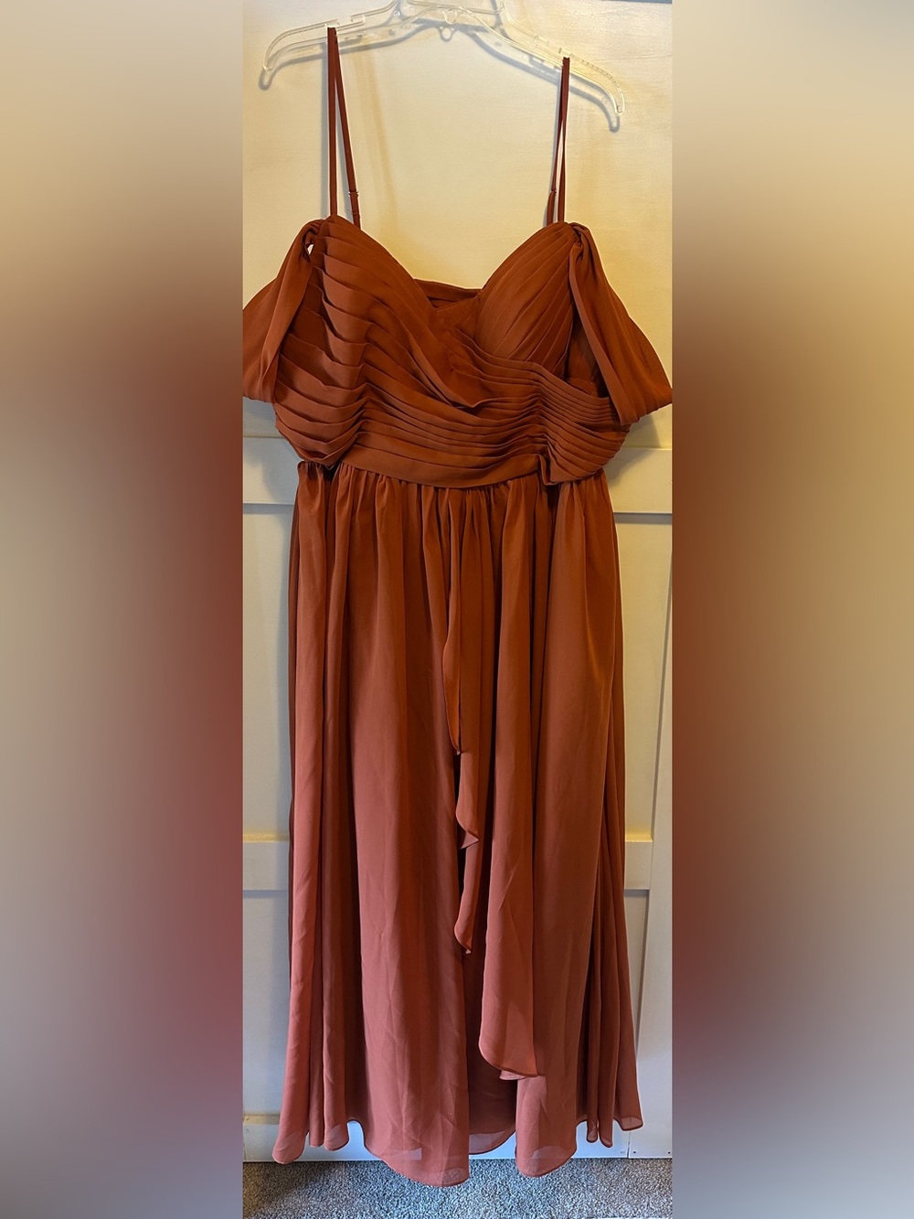 Terracotta Corset Formal Gown | Estimated 18–20 | NWT